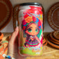 Colorful Muñeca Doll Drink Cup with Lid