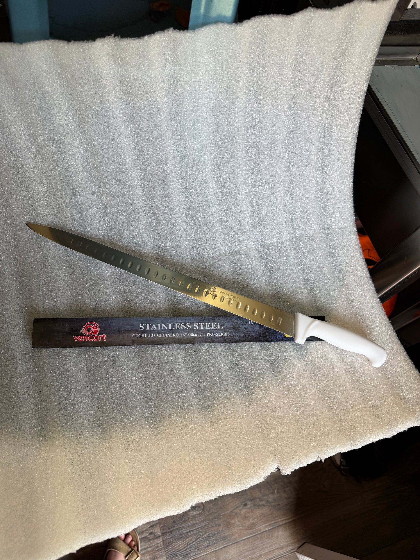 14-16” Stainless Steel Acero Cuchillo Cecinero