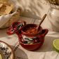 Mini Hand-Painted Mexican Clay Pot with Lid