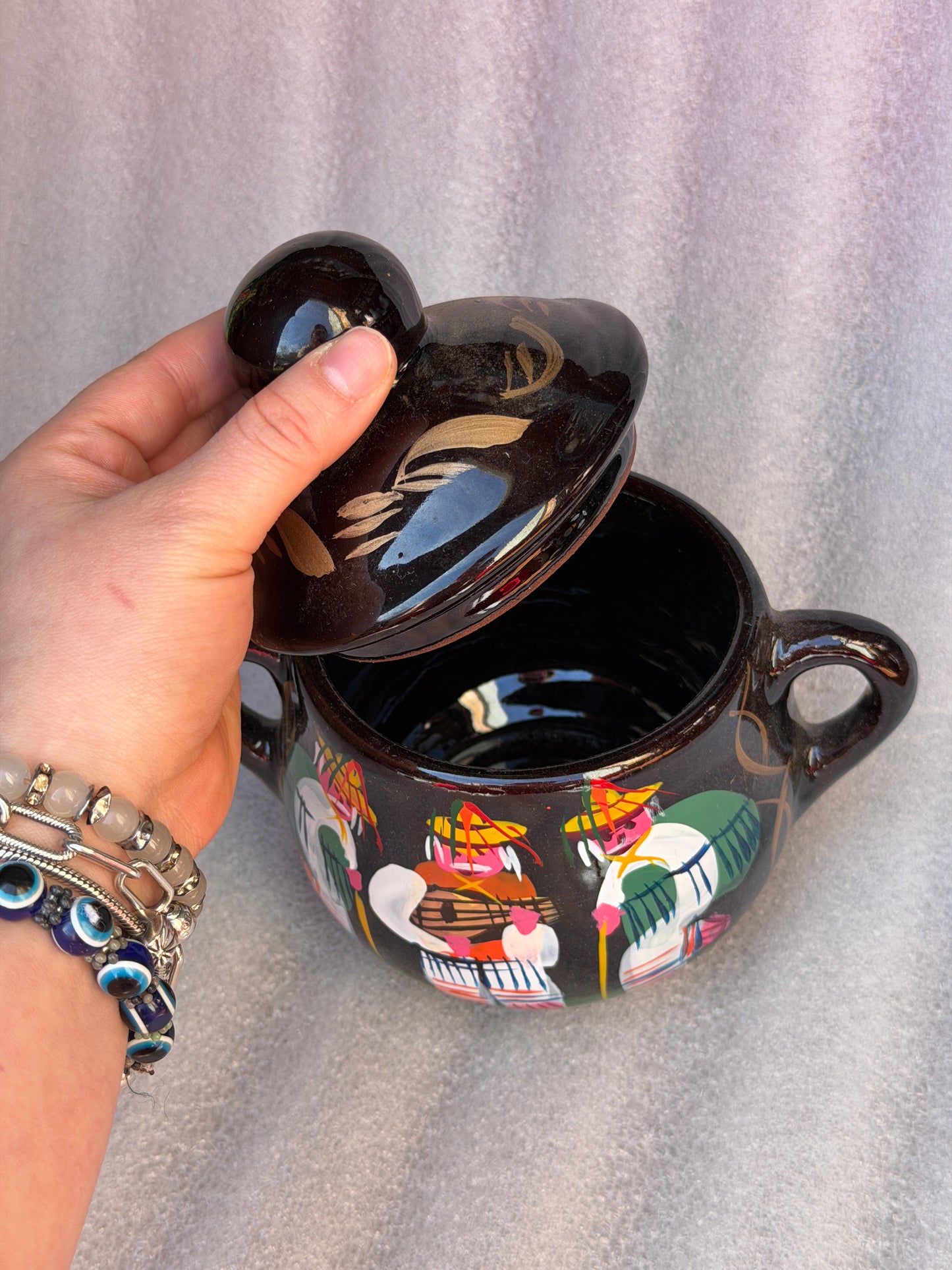 Mexican Michoacan Sugar & Creamer Set