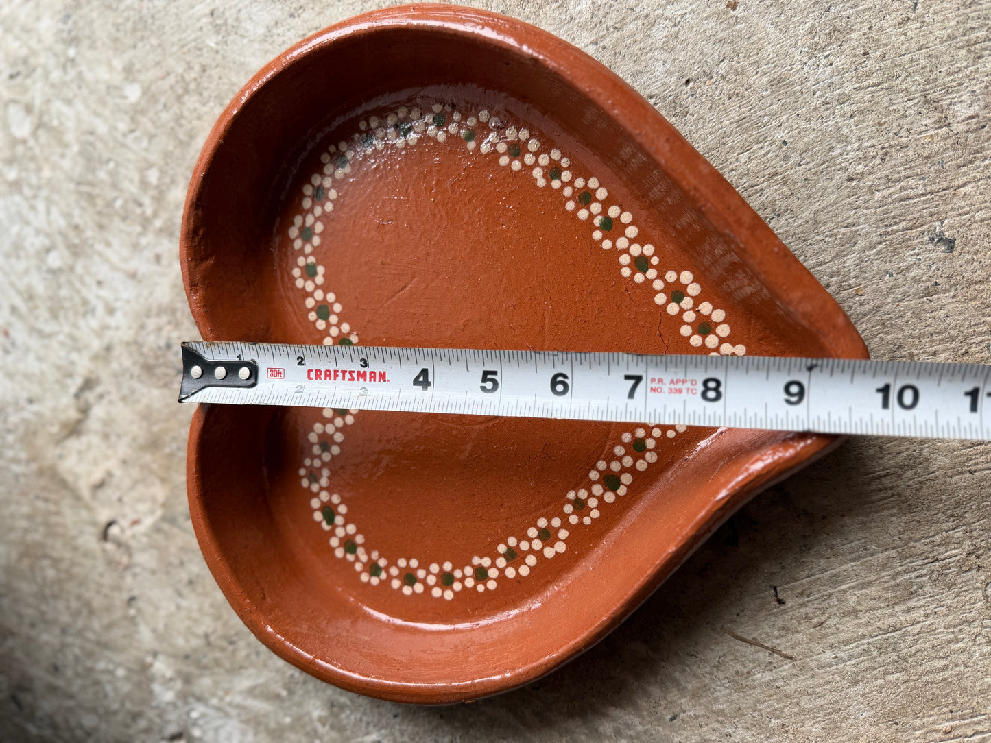 Heart-Shaped Barro Plate