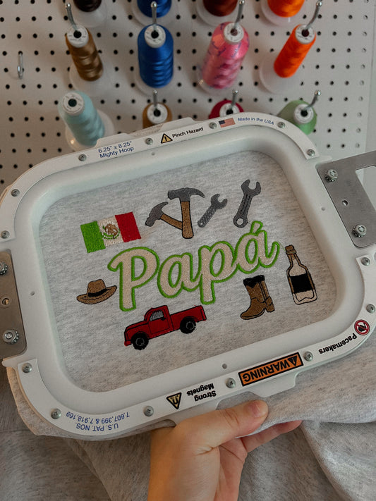 Papa • Embroidered T-shirt