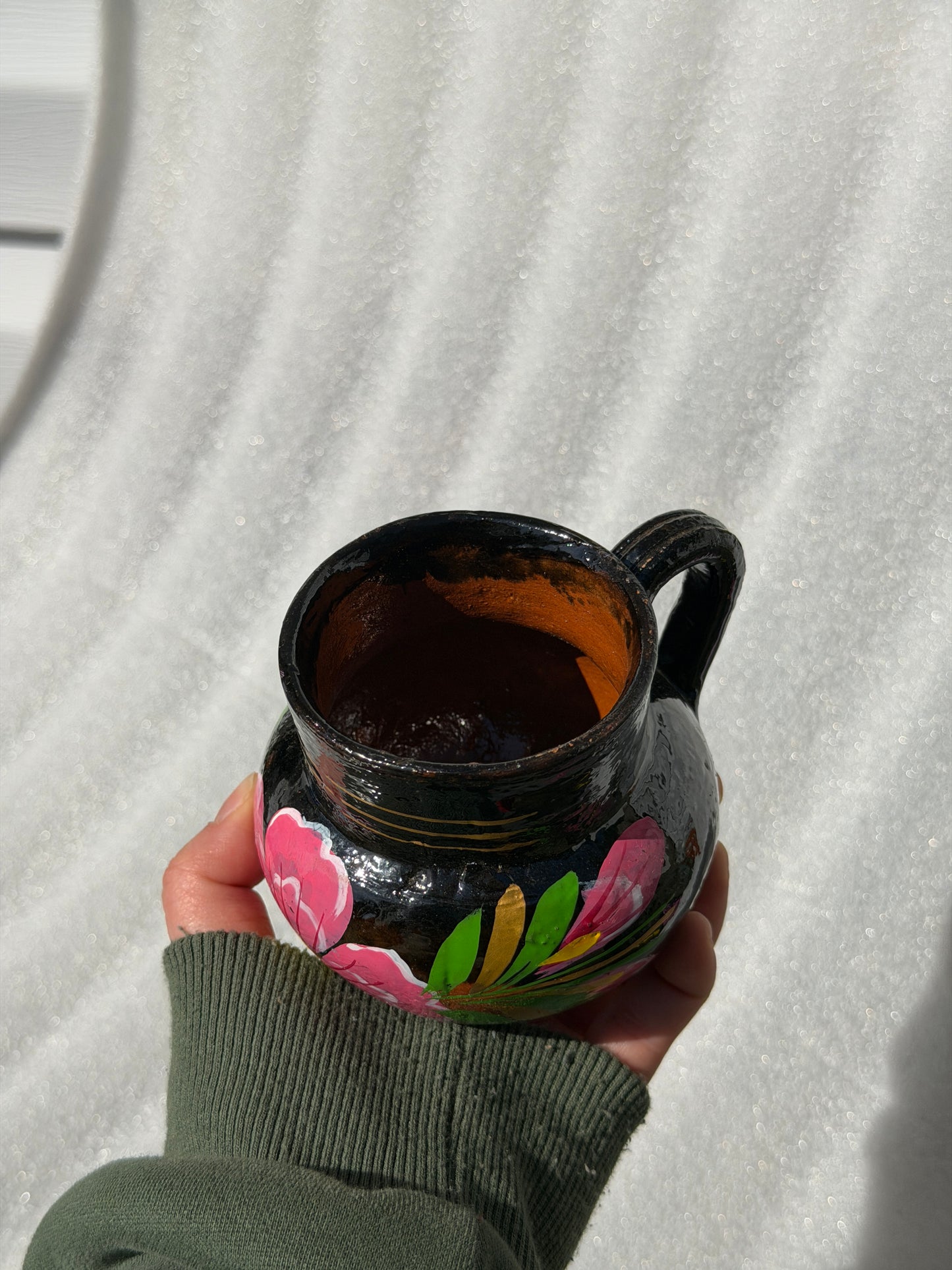 Coffee Barro Hand Painted Floral Mug