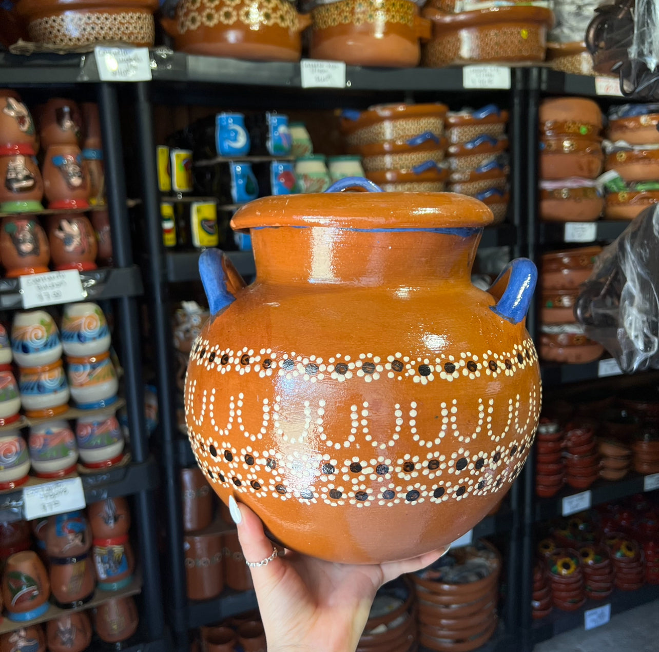 Mexican Bean Pottery Bubble Pot