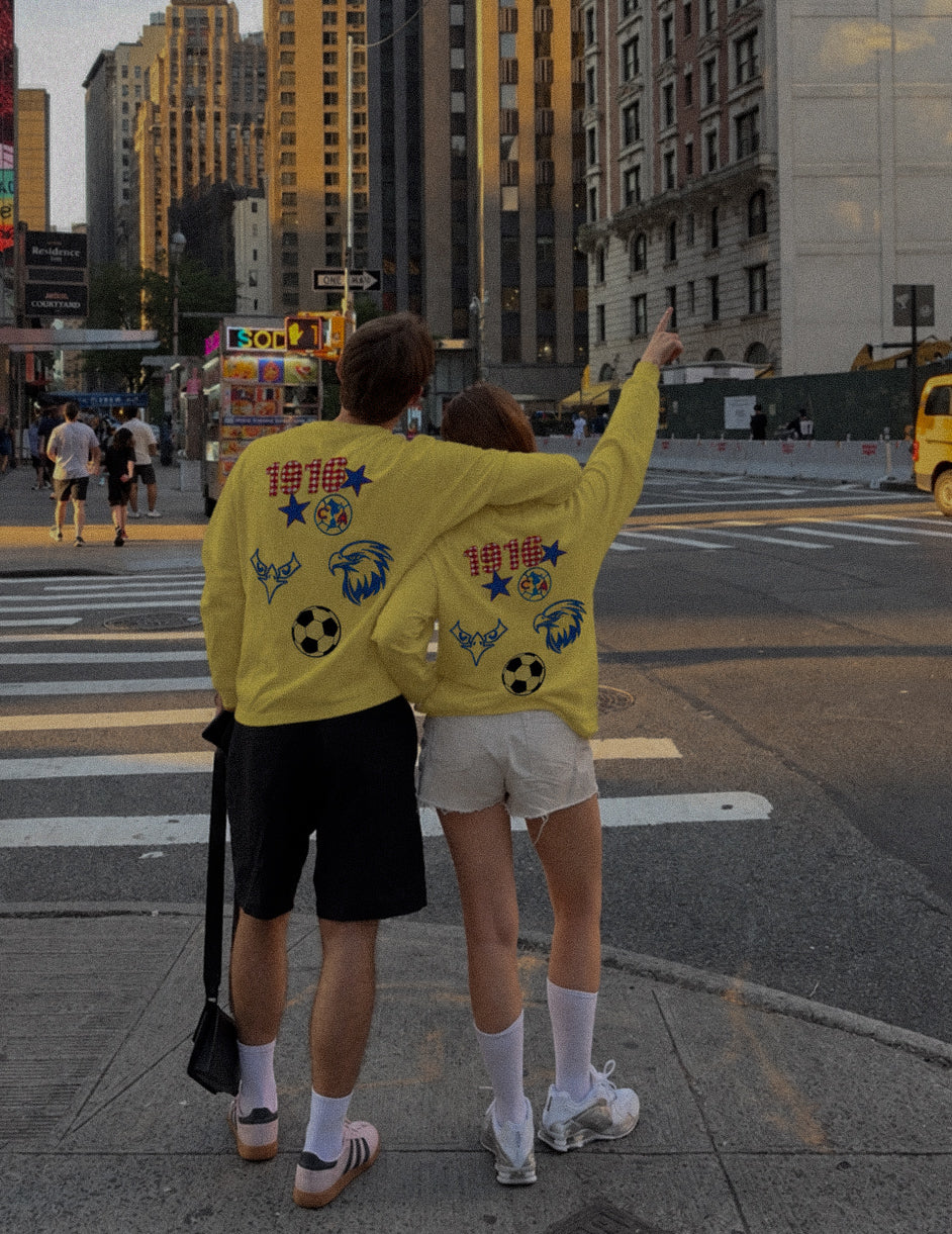 Club América 1916 Vintage-Inspired Embroidery Soccer Sweater