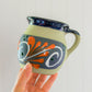 Halloween Theme Engobe Barro Mug