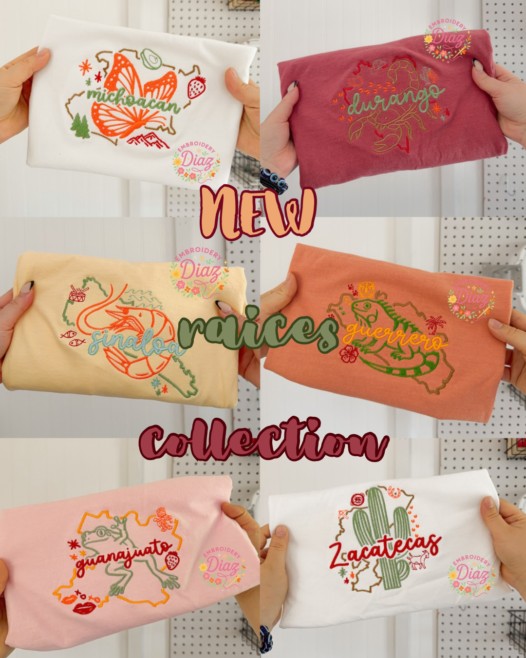 NEW Raices de MX Embroidered Collection