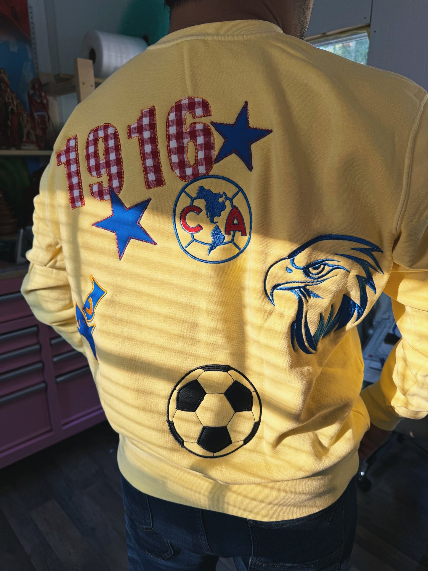 Club América 1916 Vintage-Inspired Embroidery Soccer Sweater