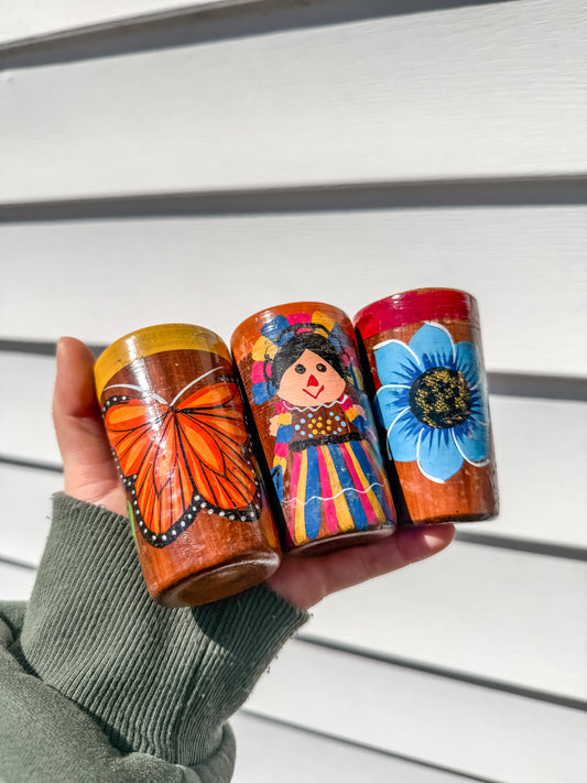 Mini Hand-Painted Shot Cups Tequilero