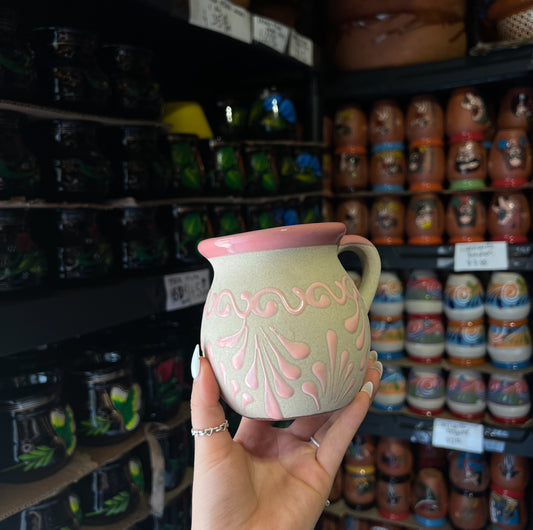 Pink Engobe Barro Mug