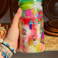 Colorful Muñeca Doll Drink Cup with Lid