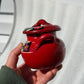 Mini Hand-Painted Mexican Clay Pot with Lid