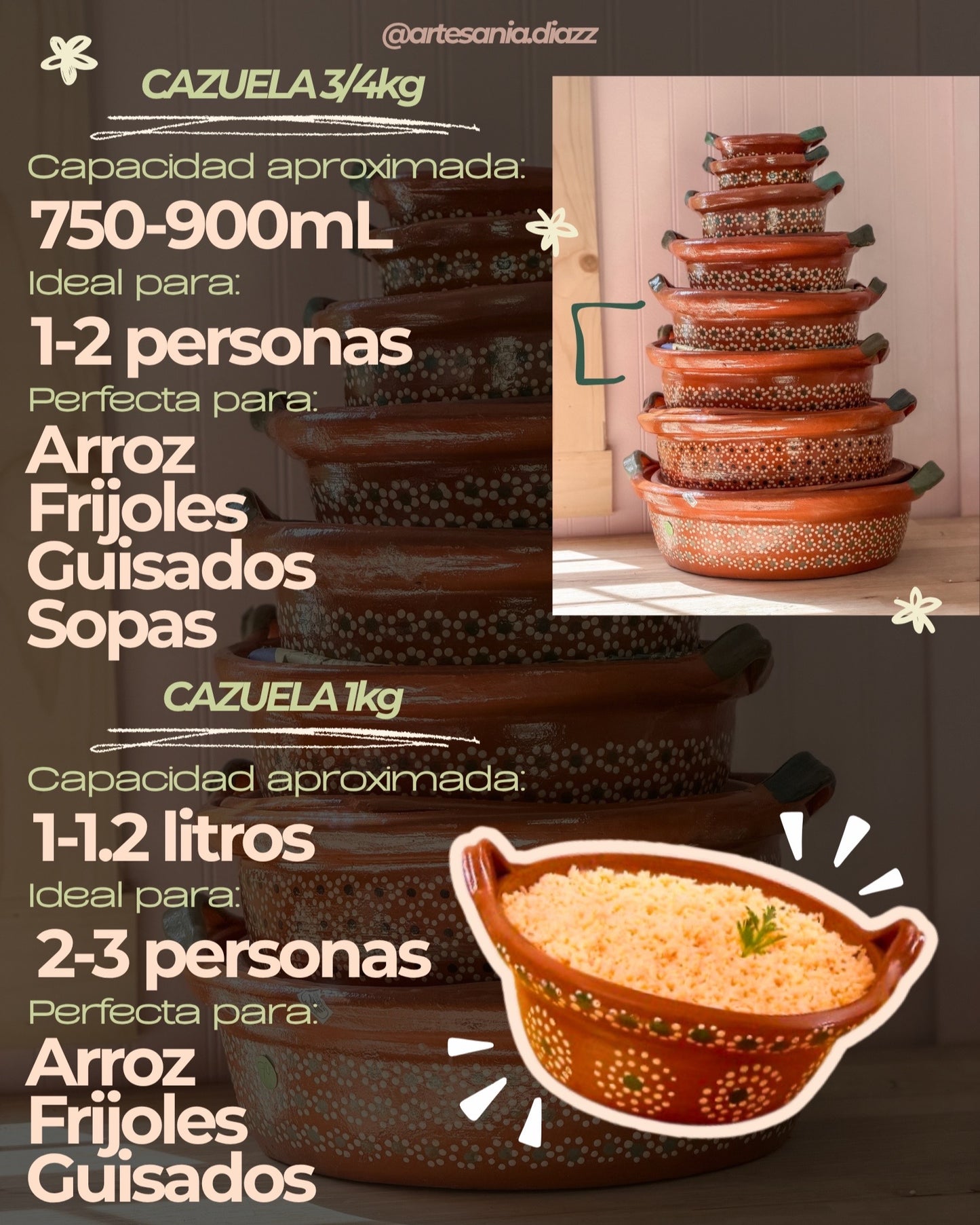 Yellow Details Barro Cazuela Con Tapa