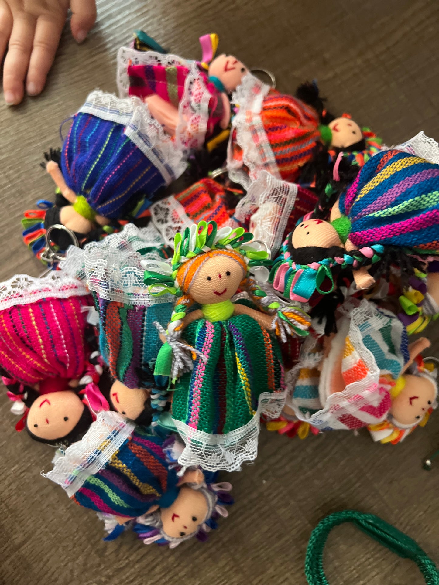 Mexican Lelé Doll Keychain