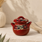 Mini Hand-Painted Mexican Clay Pot with Lid