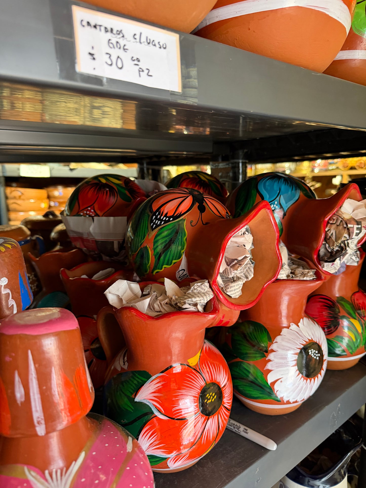Hand-Painted Barro Pitcher