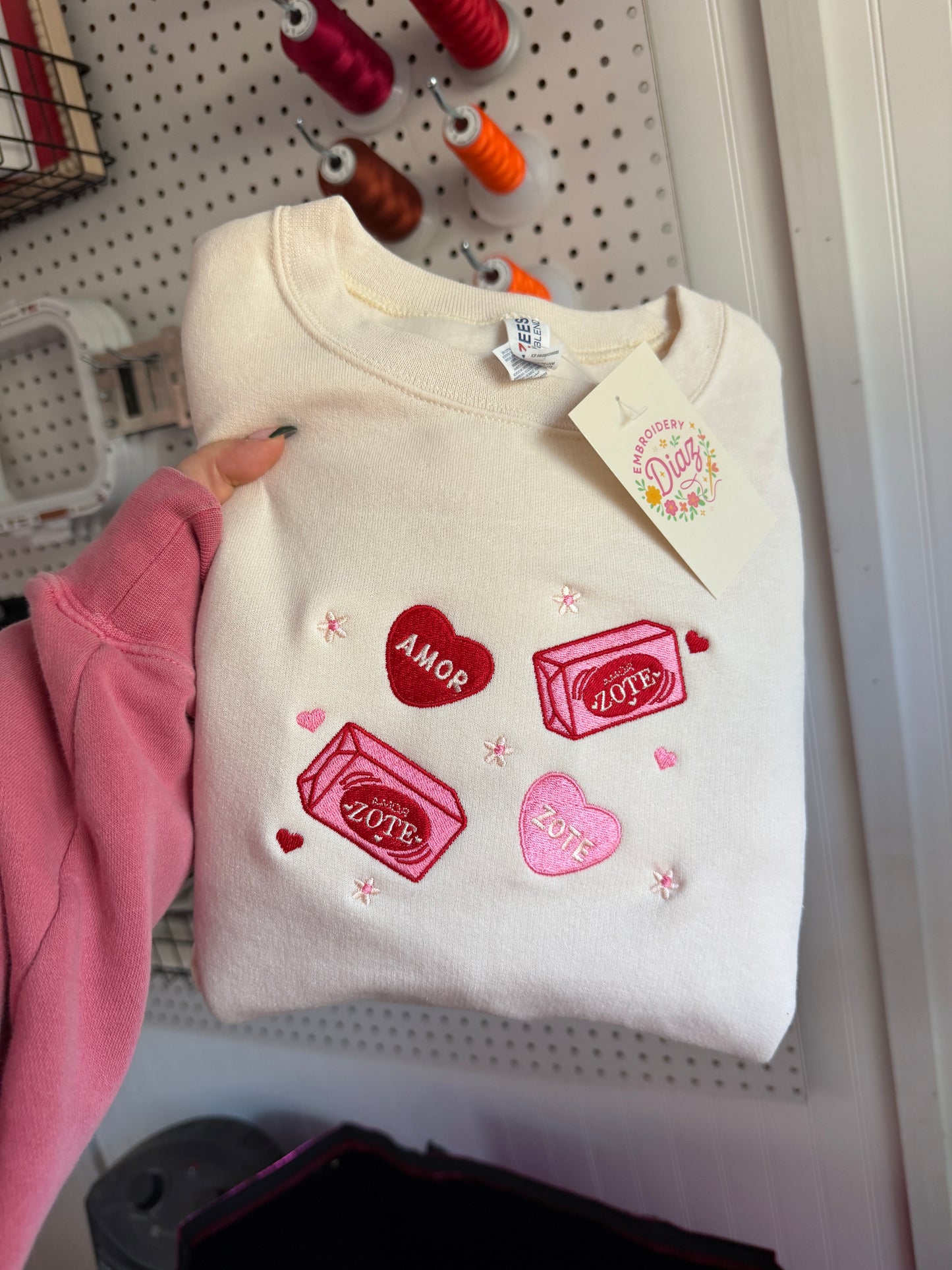 AmorZote Valentines Embroidered Crewneck (ADD 2 FOR 10% OFF)