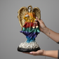 Santa Muerte Angel Wings 16in Decor Statue
