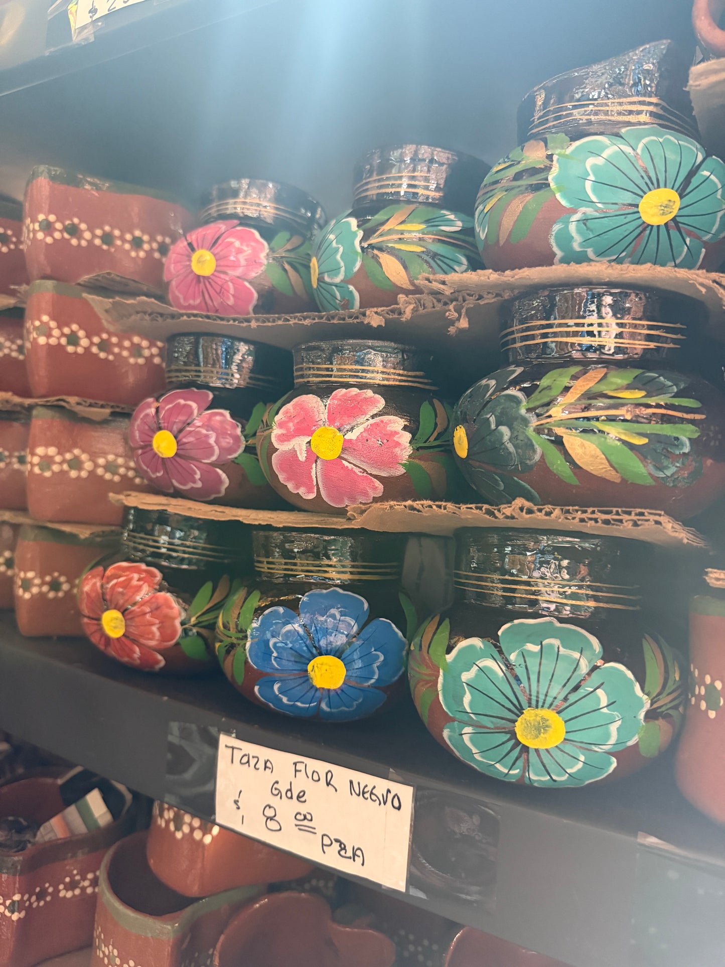 Coffee Barro Hand Painted Floral Mug