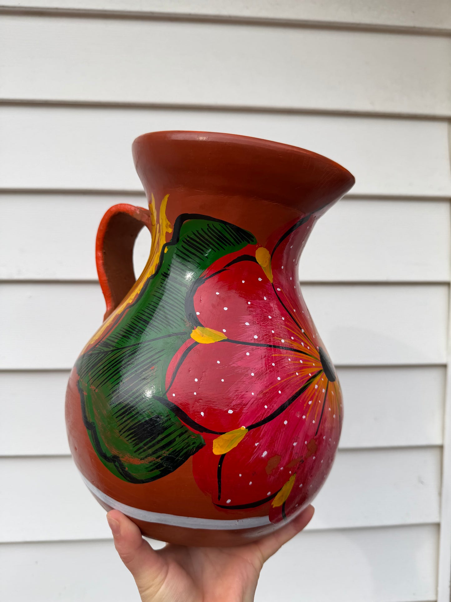 Hand-Painted Barro Pitcher