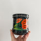 Floral Orange Ceramic Hand-painted Mug