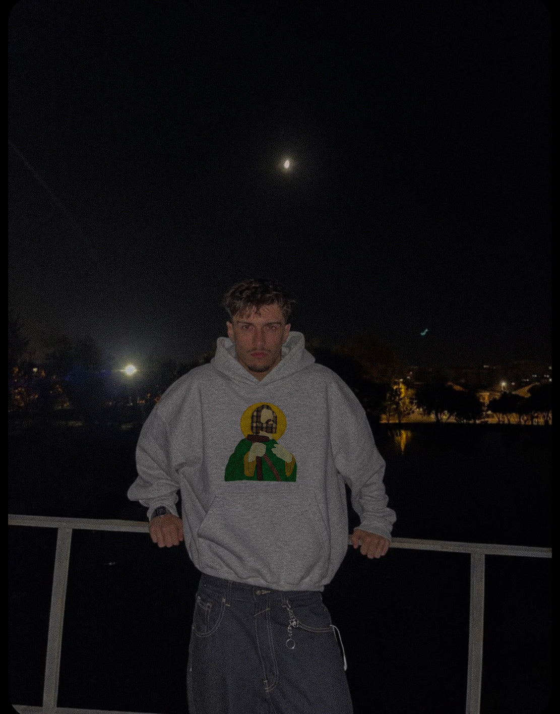 San Judas Tadeo Appliqué Hoodie