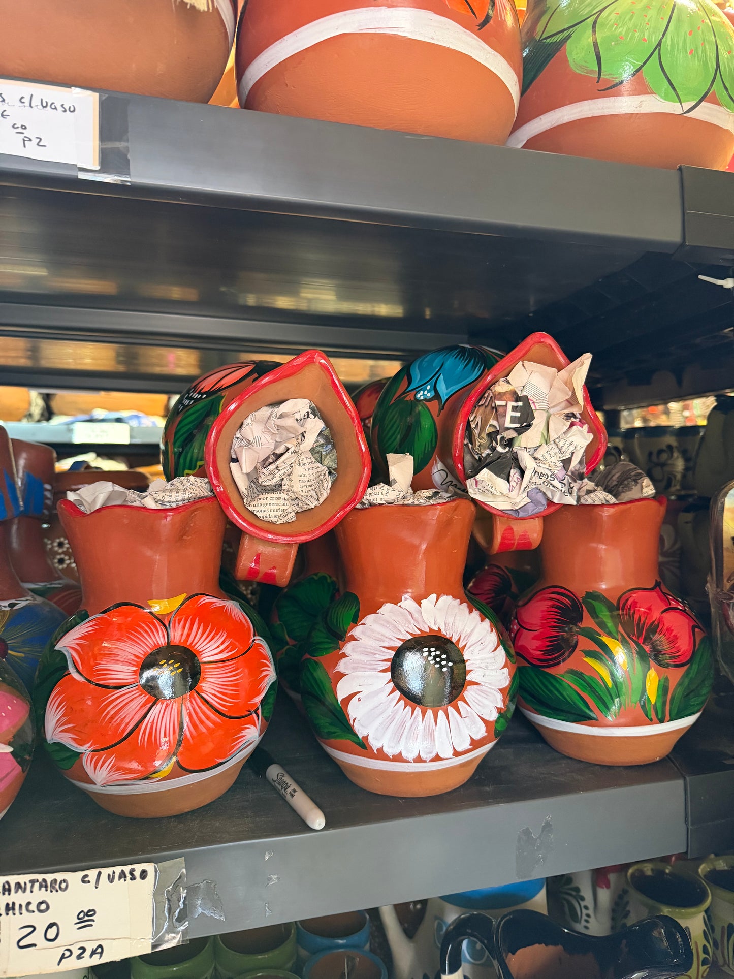 Hand-Painted Barro Pitcher