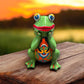 Talavera Frog Statue | Colorful Hand-Painted Mexican Decor