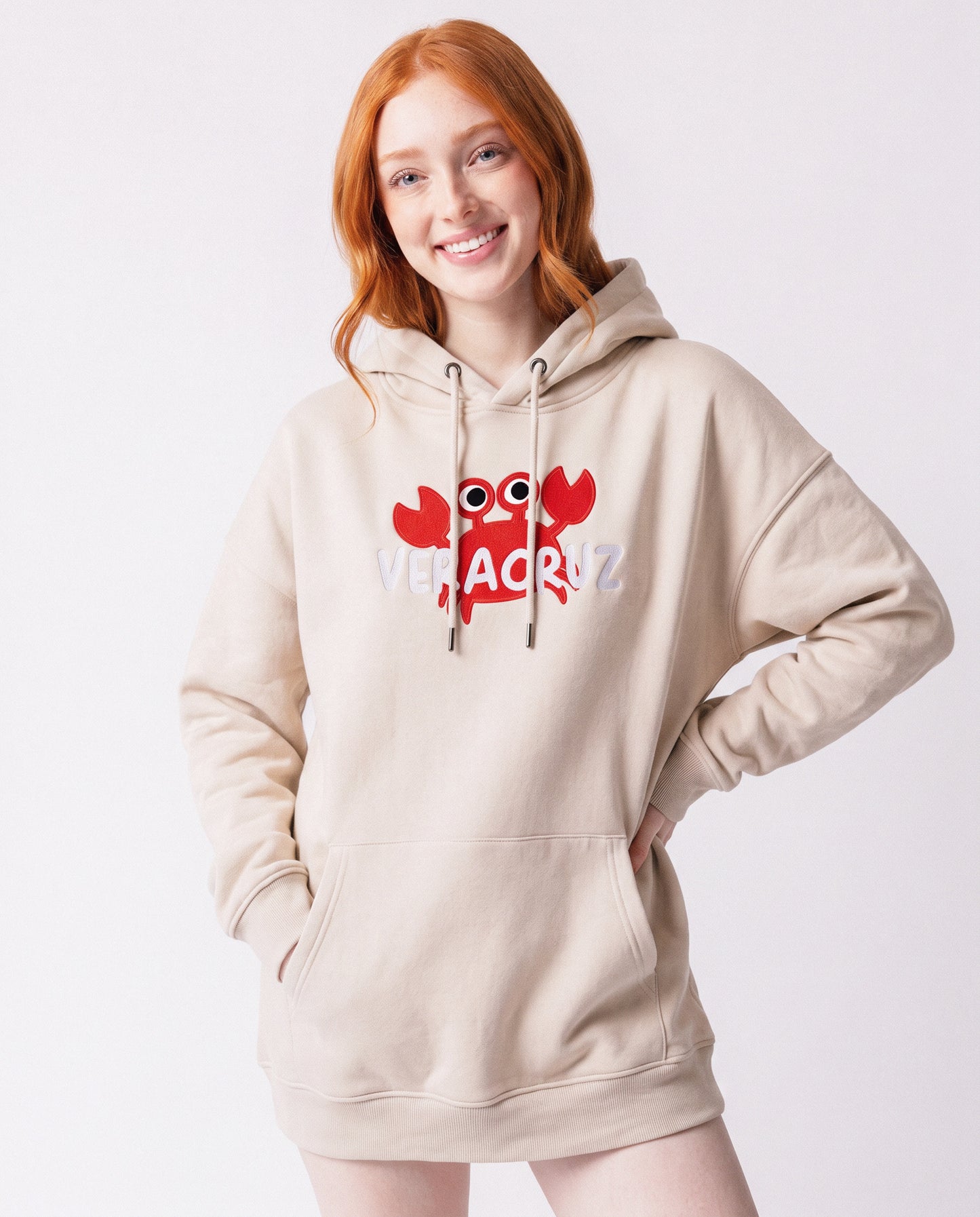 Veracruz Embroidery Patchwork Oversized Hoodie