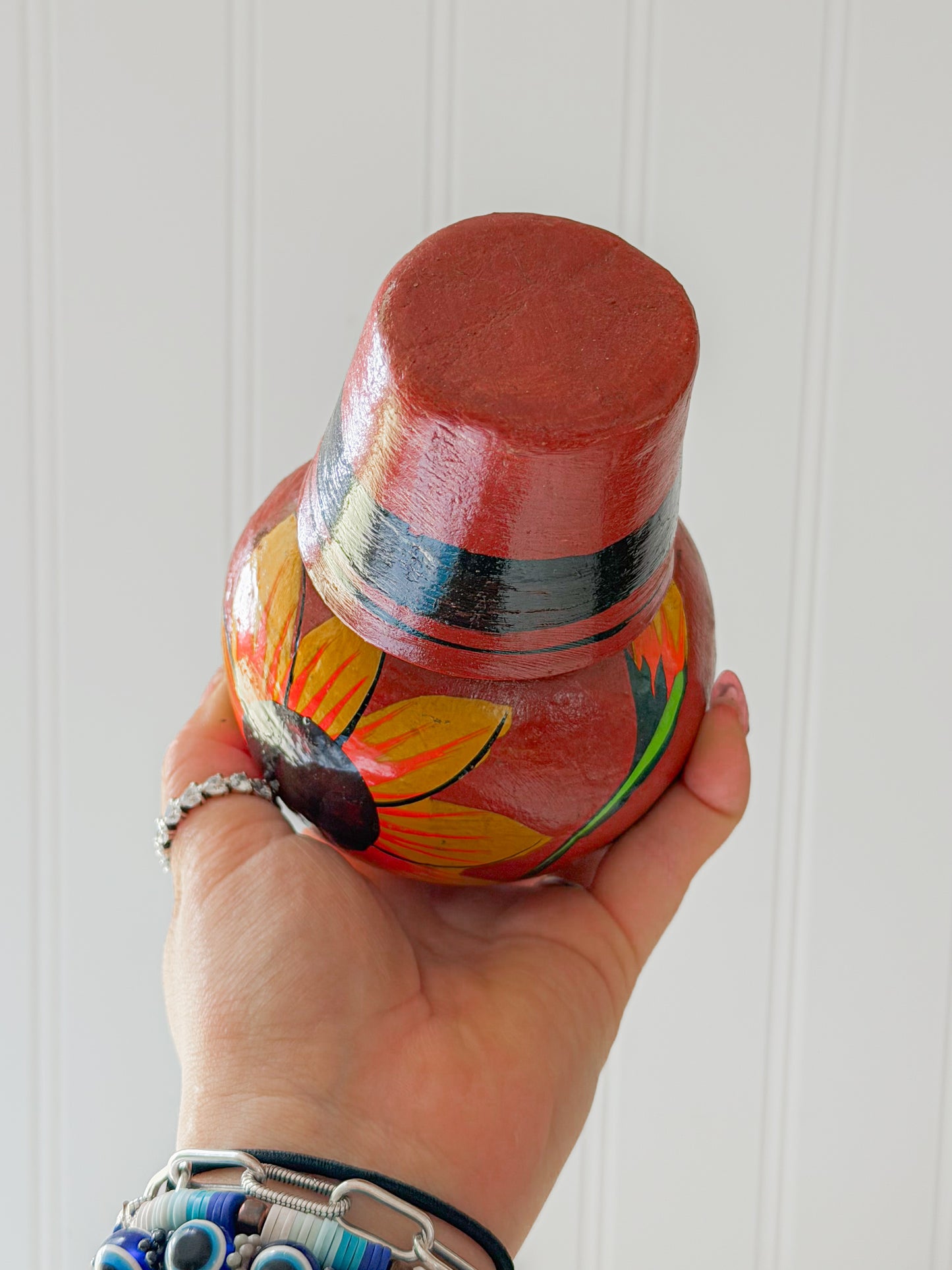 Small Hand Painted Cantaro with Cup