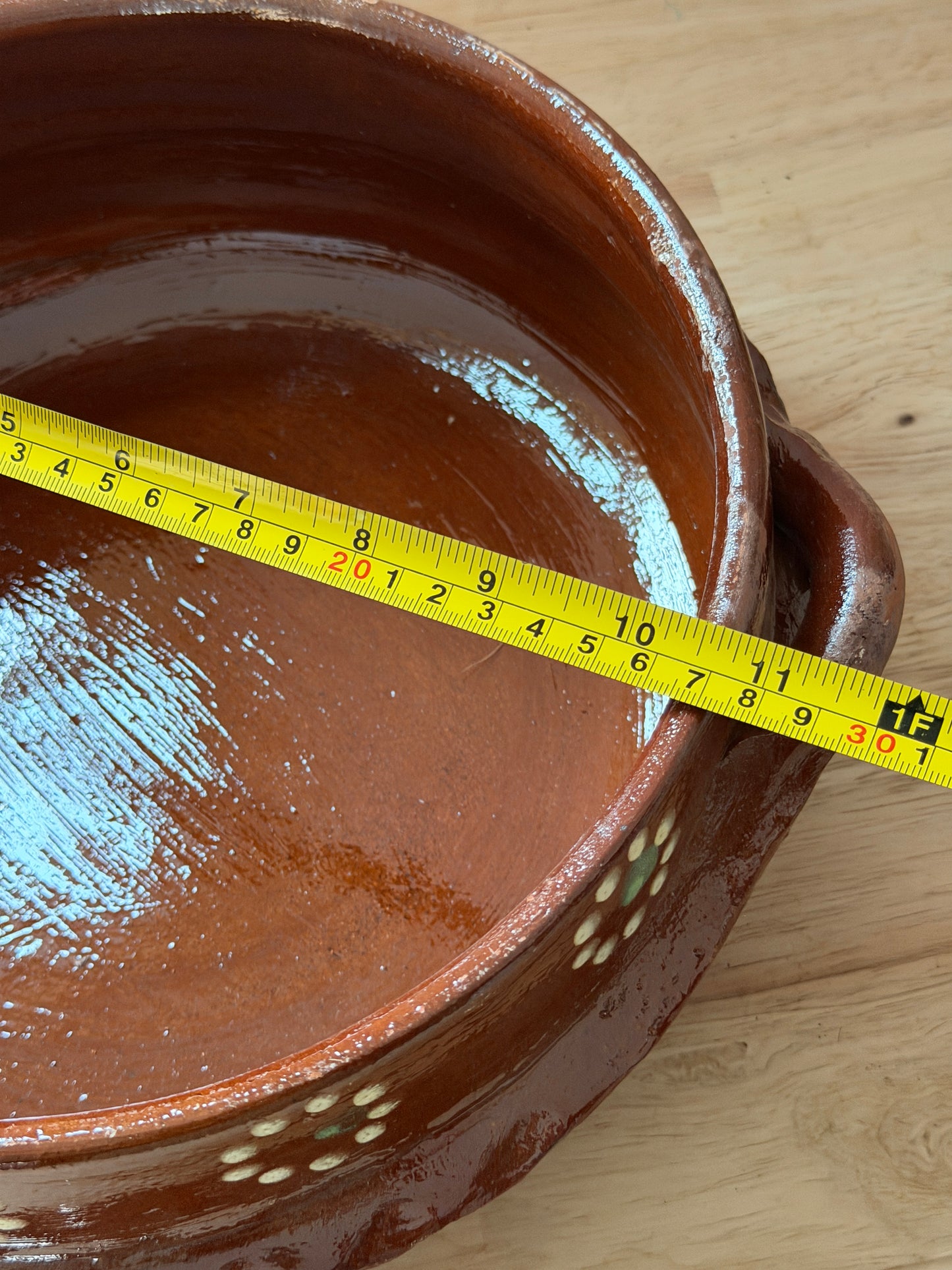 Large 1.5kg Barro Cazuela Con Tapa