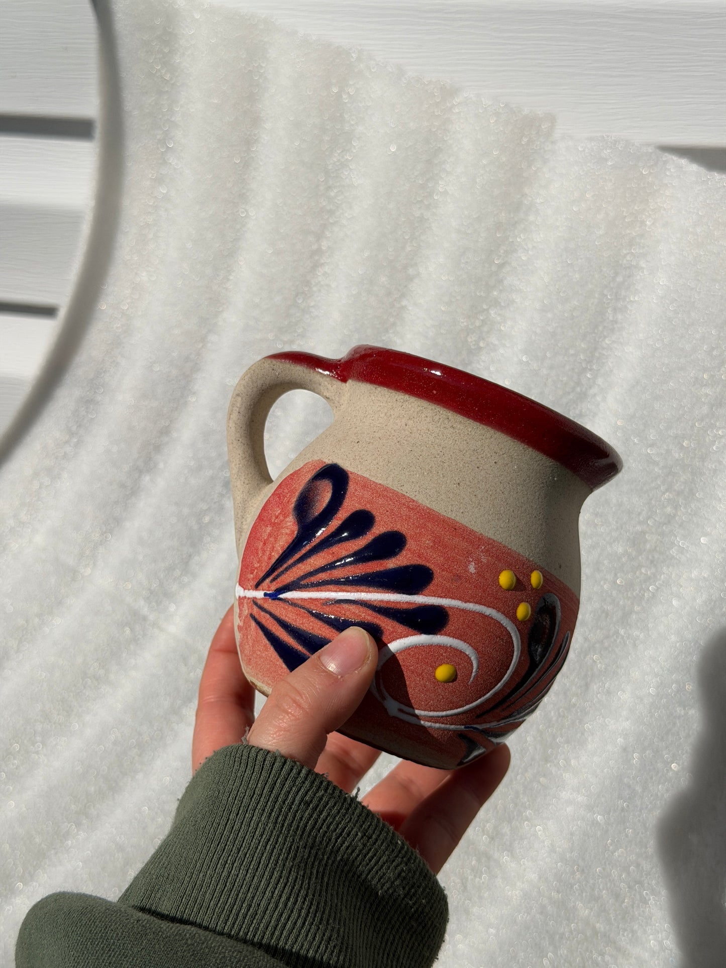 Traditional Engobe Red Barro Mug