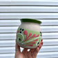 Traditional green+pink artesanal Mug