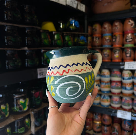 Dark Green Engobe Barro Mug