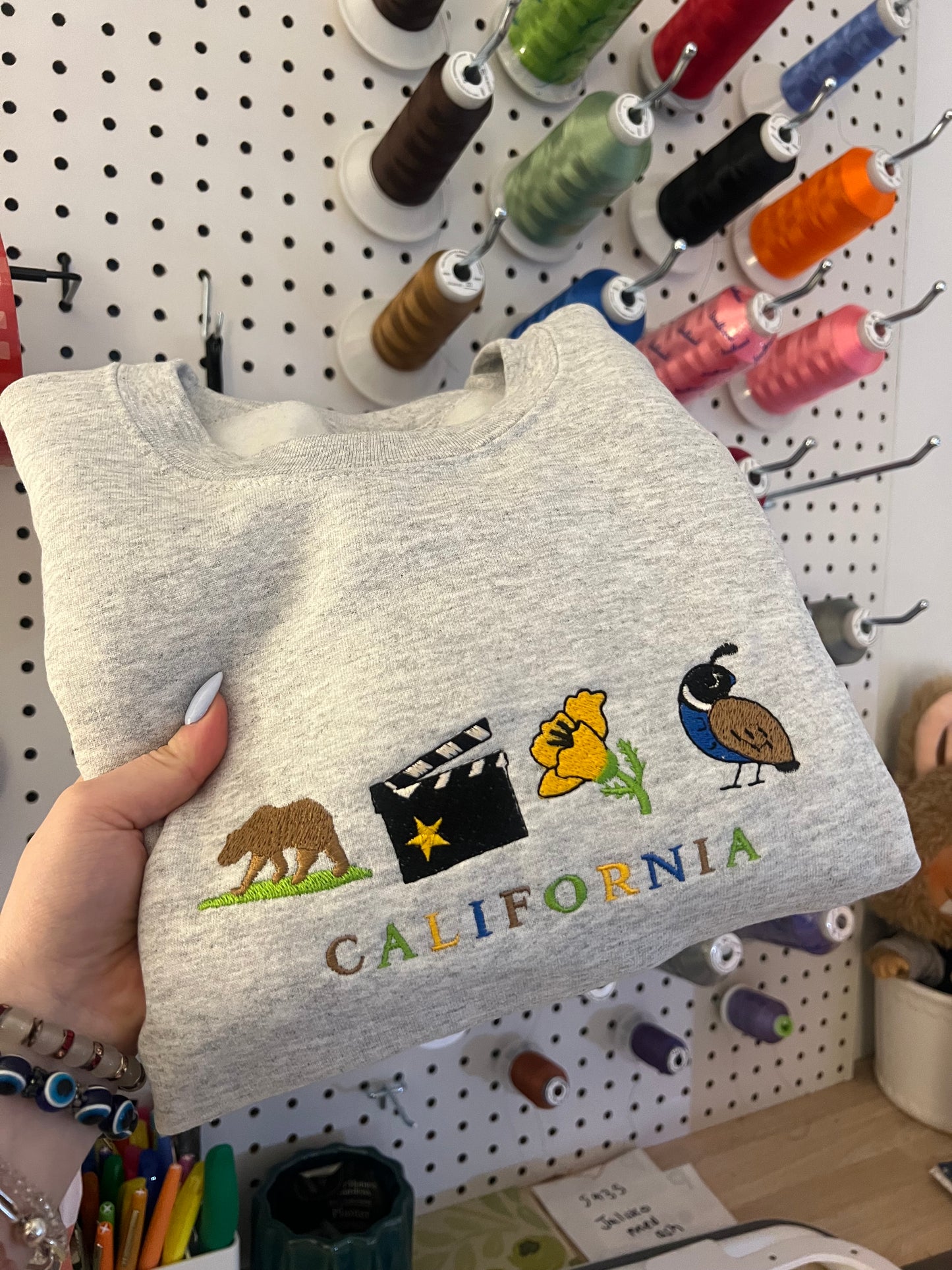 CALIFORNIA State • Embroidered Sweater/Shirt