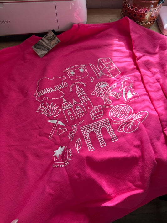 Guanajuato Hibiscus Pink Sweater