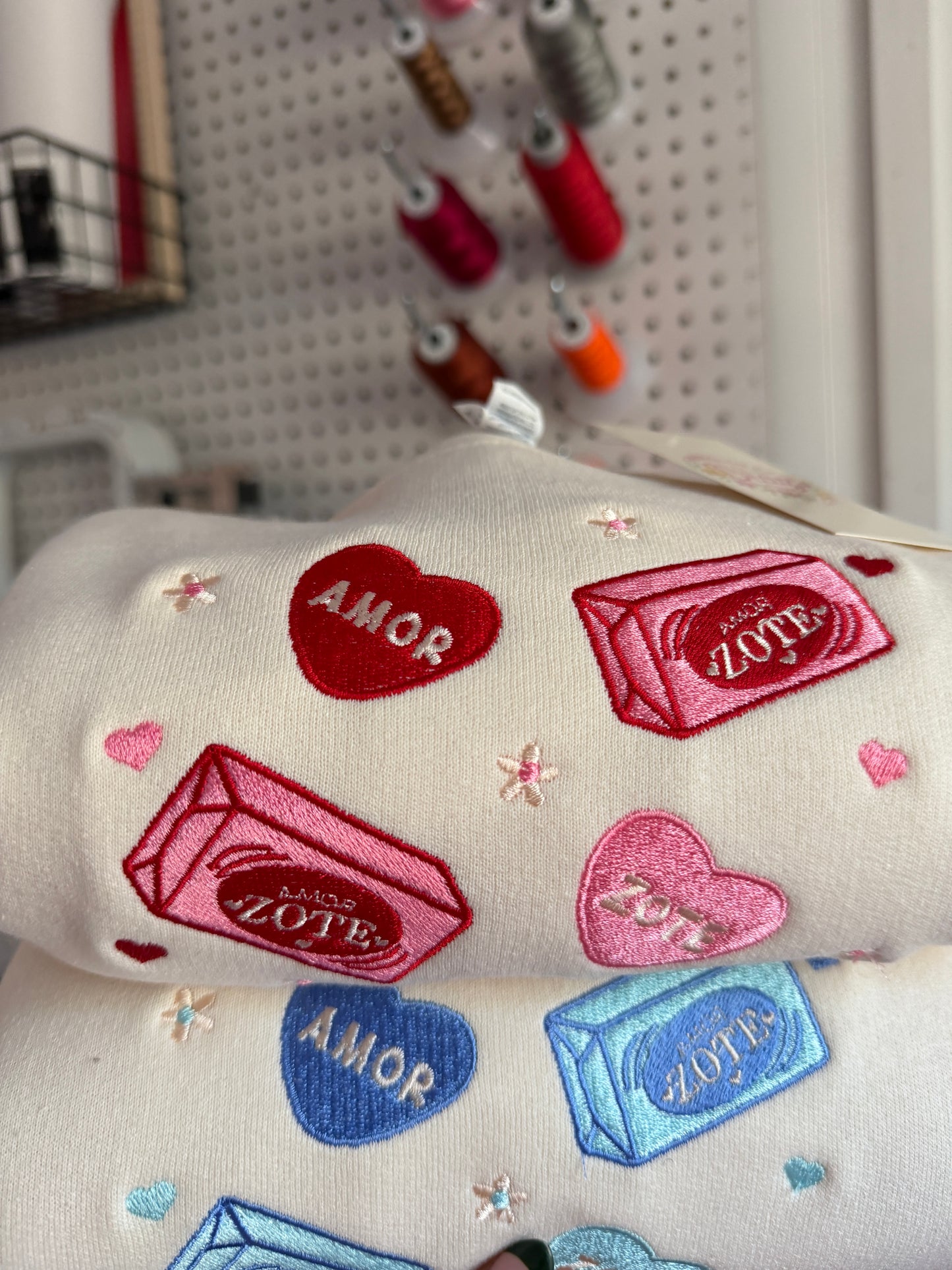 AmorZote Valentines Embroidered Crewneck (ADD 2 FOR 10% OFF)