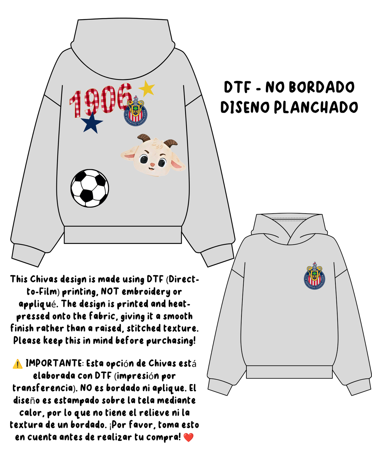 Liga MX Planchado Soccer Crewneck Sweatshirts