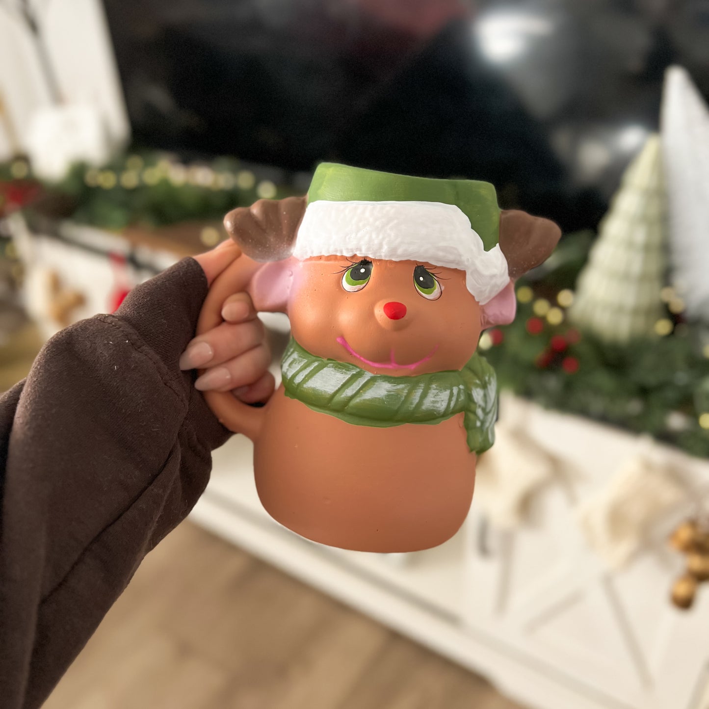 Reindeer Handmade Mug