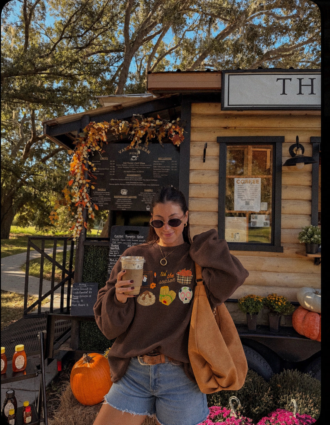 ’Tis the Season Appliqué Embroidered Sweatshirt
