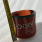 Traditional Green Trim Barro Mug