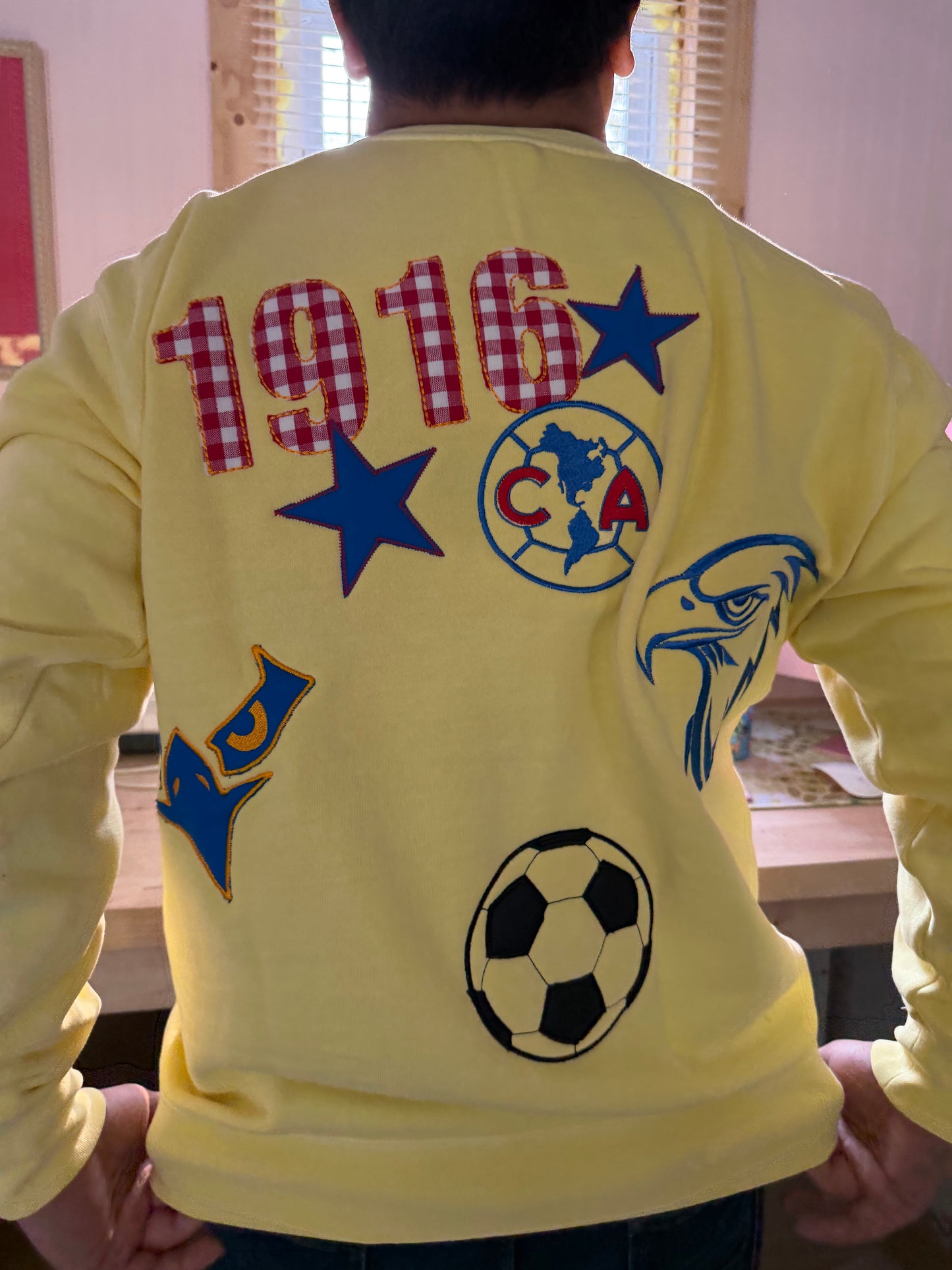 Club América 1916 Vintage-Inspired Embroidery Soccer Sweater