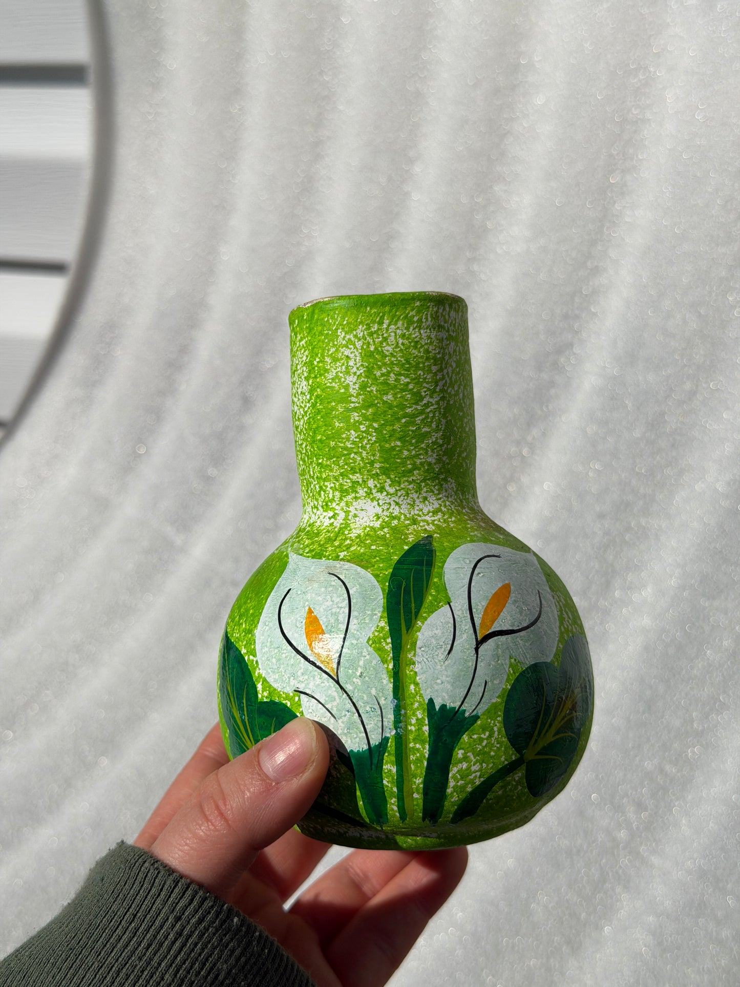 Small Hand Painted Cantaro with Cup