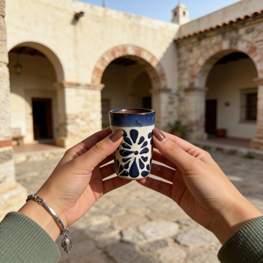 Talavera Style Shot Glass