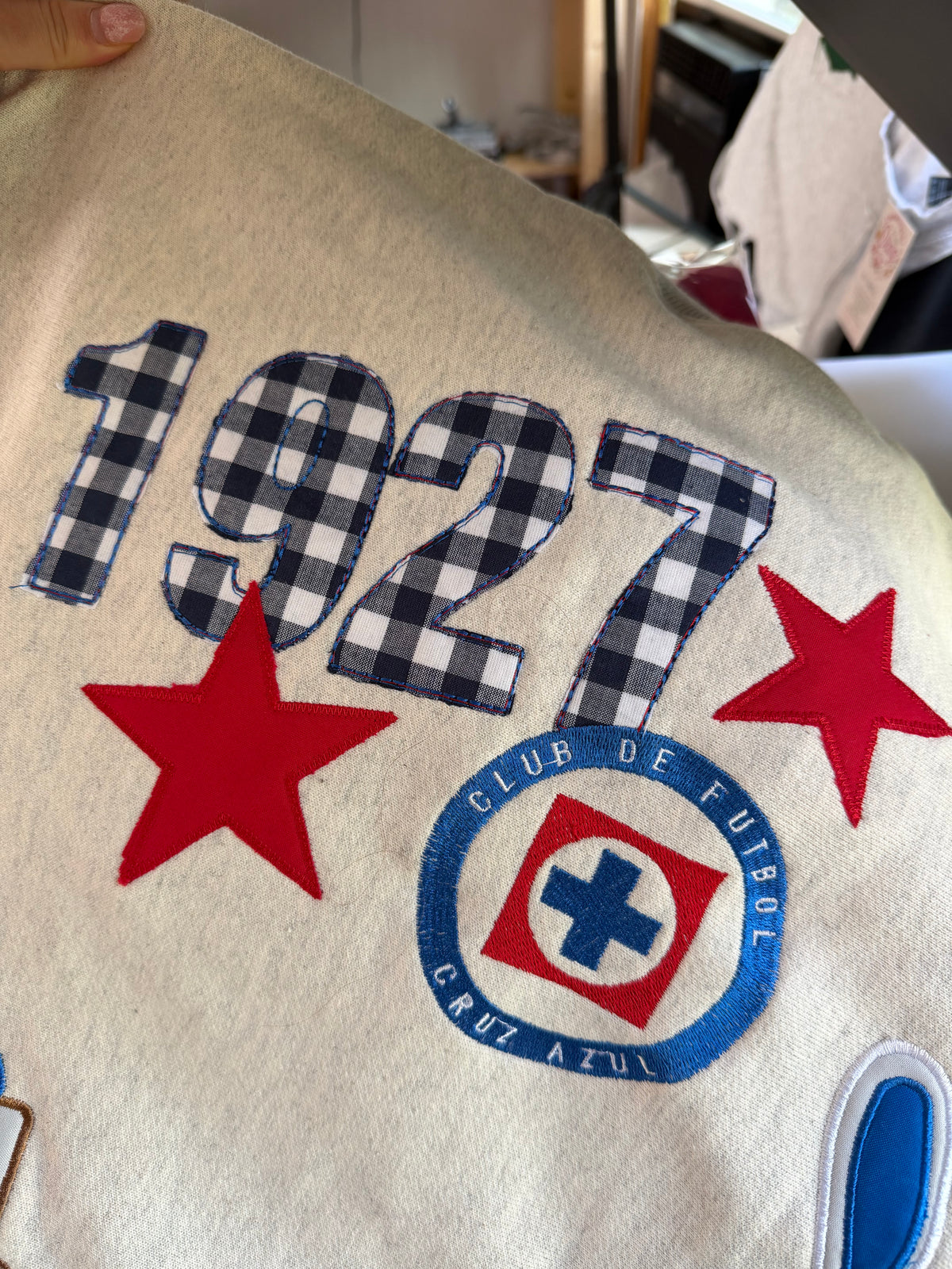 Cruz Azul 1927 Vintage-Inspired Embroidery Soccer Sweater