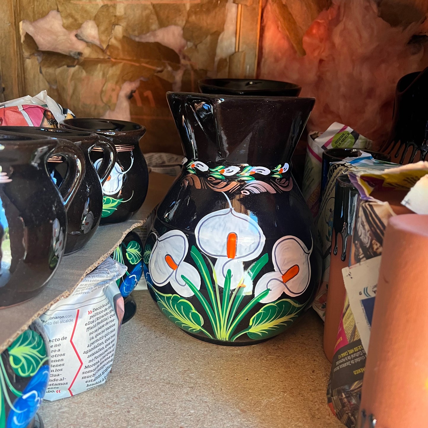 Ceramic Pitcher Set w/ Mugs