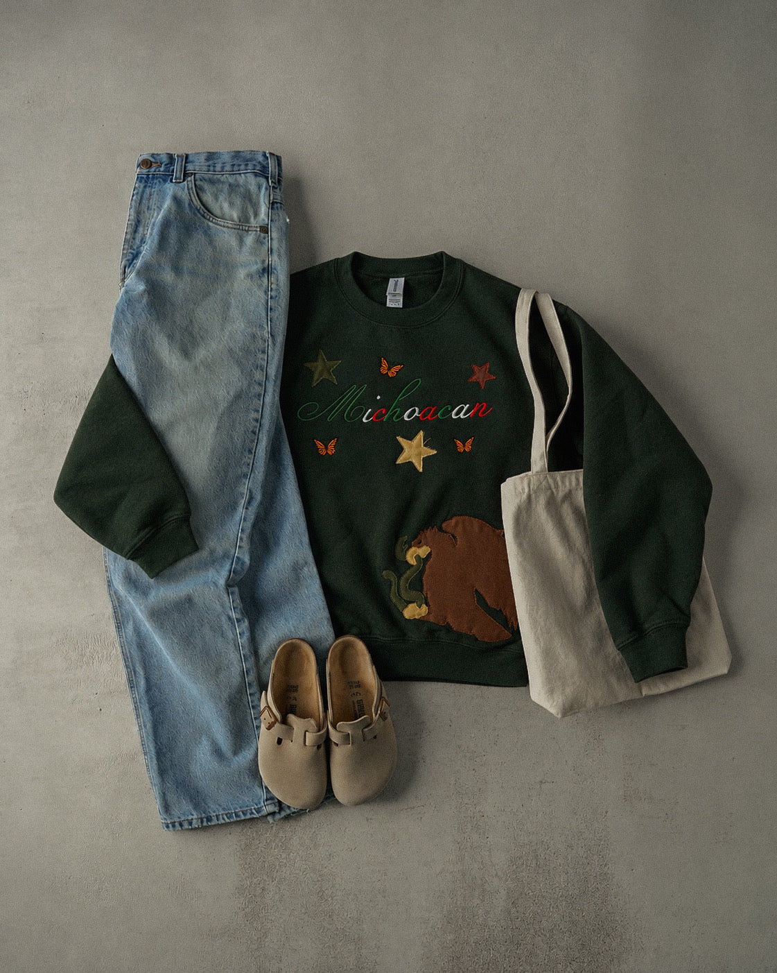 Custom Mexico State Applique Crewneck