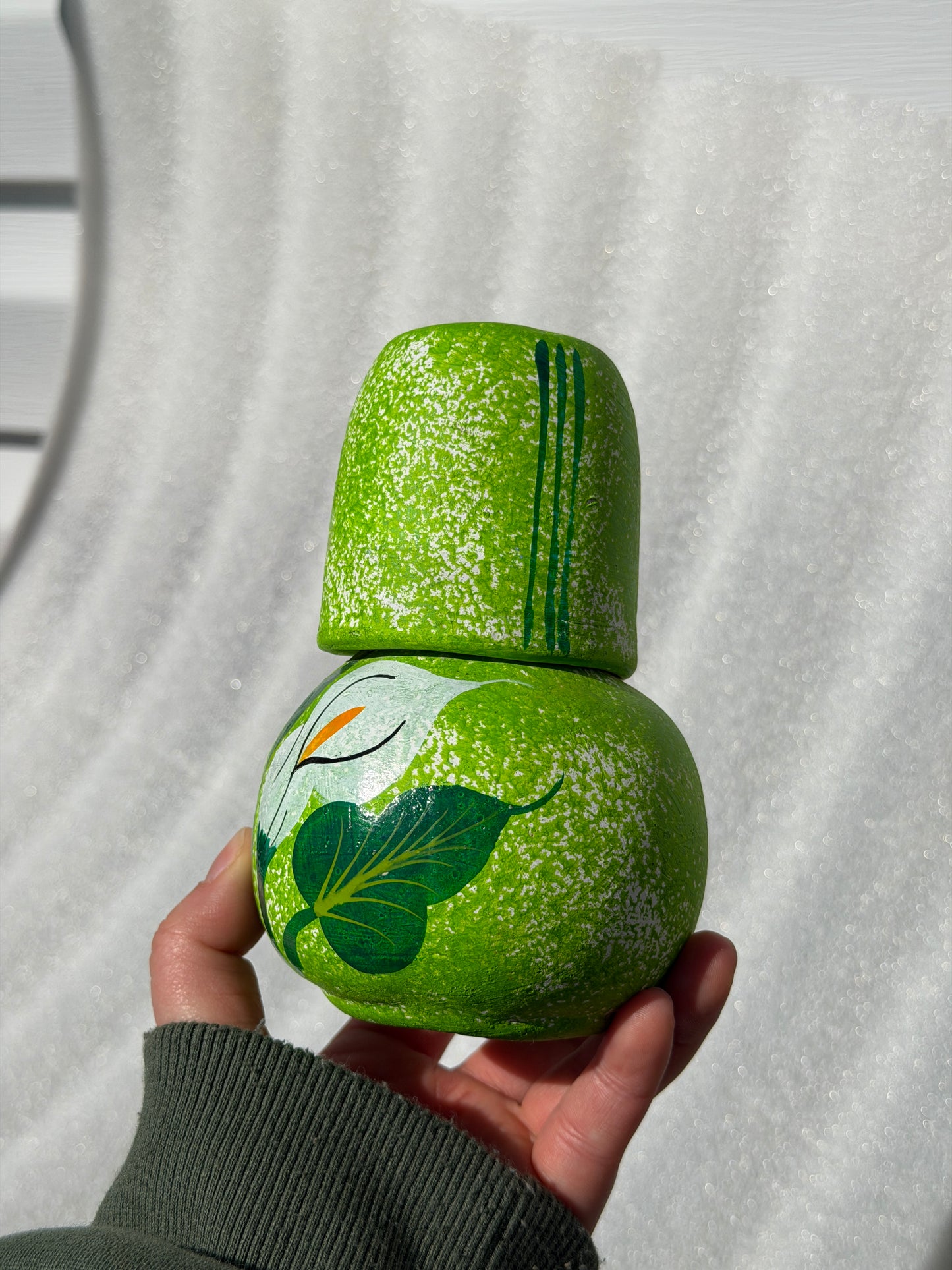 Small Hand Painted Cantaro with Cup