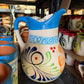 Engobe-Style Mexican Pitcher Set