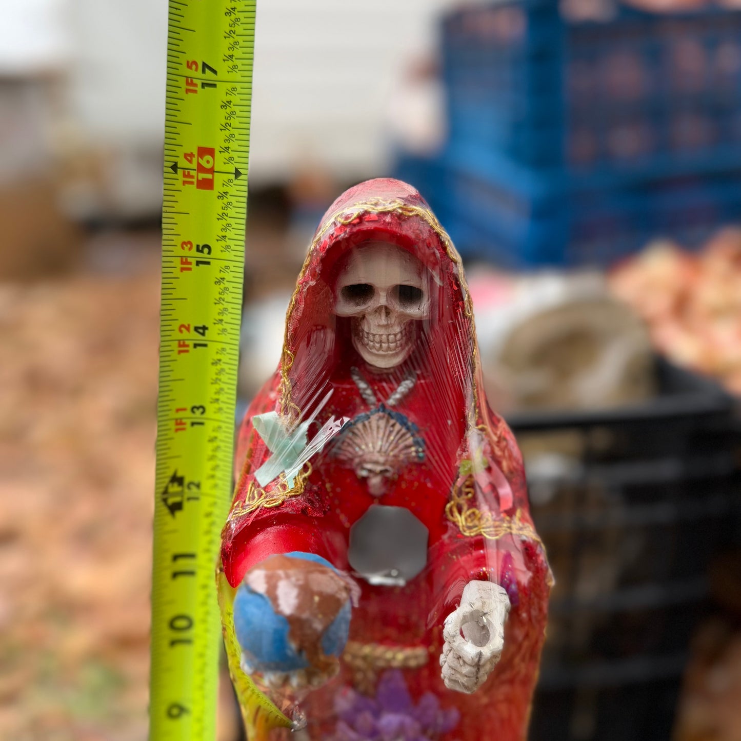 Santa Muerte 16in Decor Statue